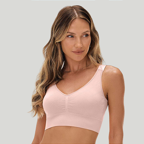 Top Zee Rucci Jacquard C/Bojo Removível sem Costura  ZR0300-053-1917