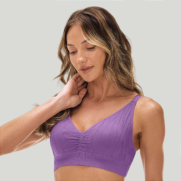 Top C/Bojo Removivel sem Costura Jacquard ZR0300-098-1918