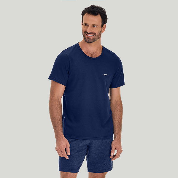 Pijama Camiseta Decote Redondo e Bermuda Masc ZR3300-057-1977