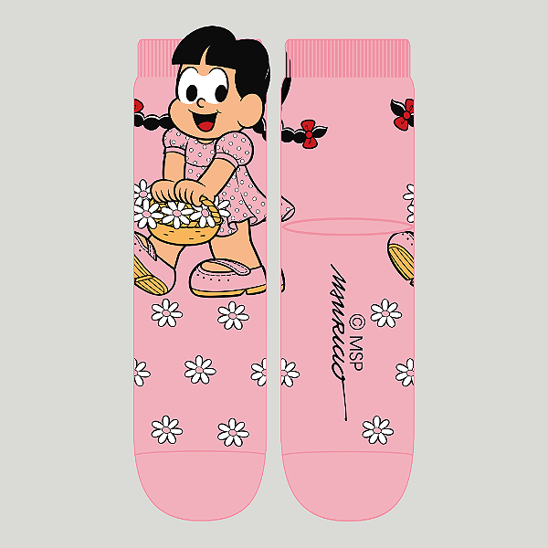Meia Infantil Soquete 3D Chico Bento 1742