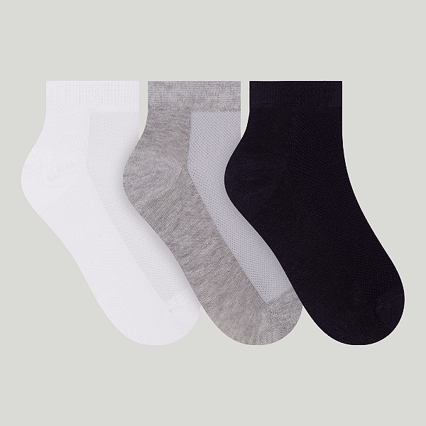 Kit 3 Pares de Meias Esportivas Selene 4835