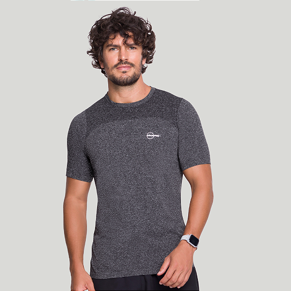 Camiseta Fitness Masc. S/Costura Mescla  20946