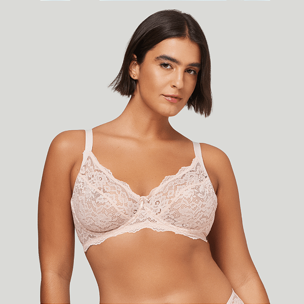 Sutiã Sem Bojo em Renda Plus  703303