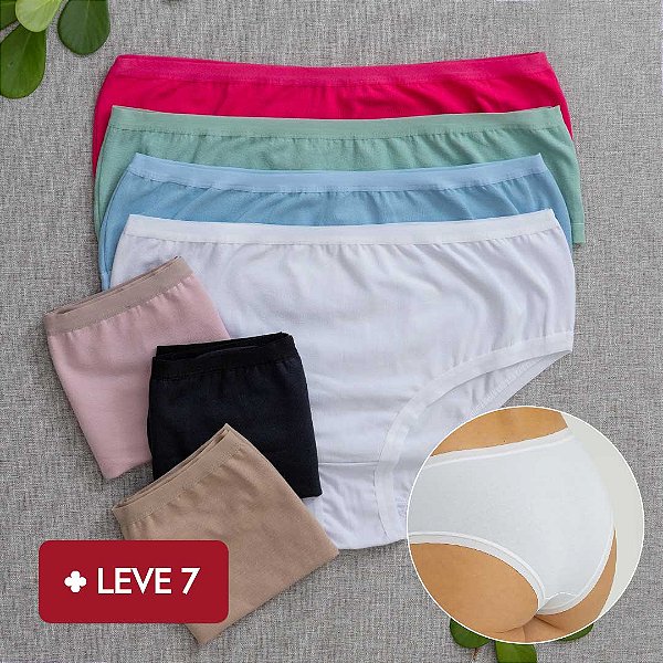 Kit Semaninha 7 Calcinhas De Algodão Tangona Leticia  SORTIDA  - 14