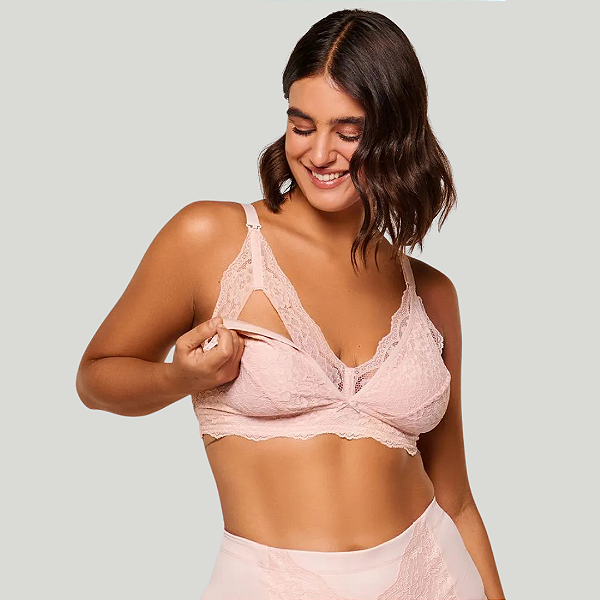 Sutiã Amamentação S/Bojo e S/ Aro em Renda Maternity 413400