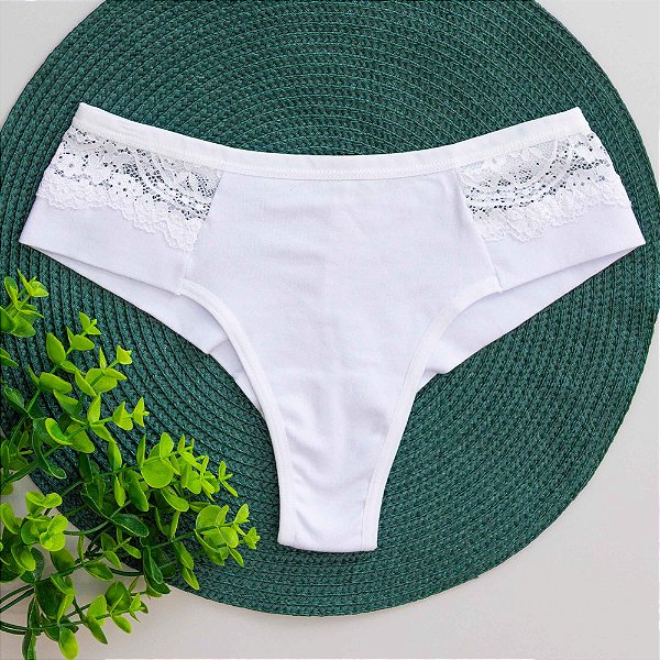 Calcinha Fio Dental De Renda C/ Vies 2087C