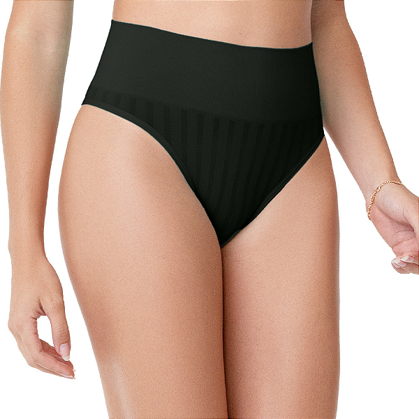 Calcinha Tanga Cós Alto Sem Costura ZR0201-100-2075