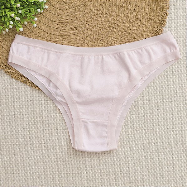 Calcinha de Algodão Tanga Leticia Rosa Bebe 01BB