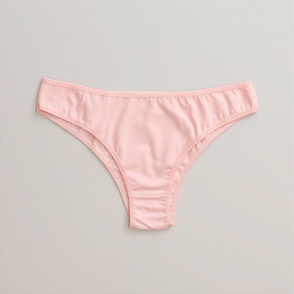 Calcinha de Algodão Tanga Delicatta Rosa Bebe 02-BB
