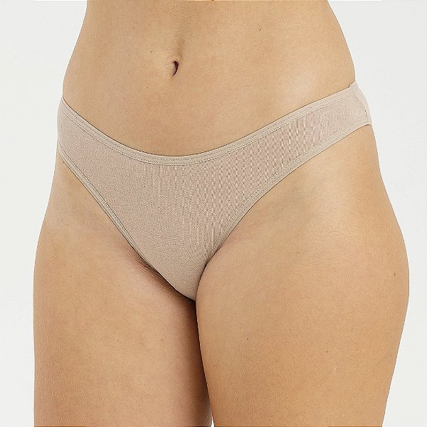 Calcinha de Algodão Tanga Delicatta Chocolate 02-CH