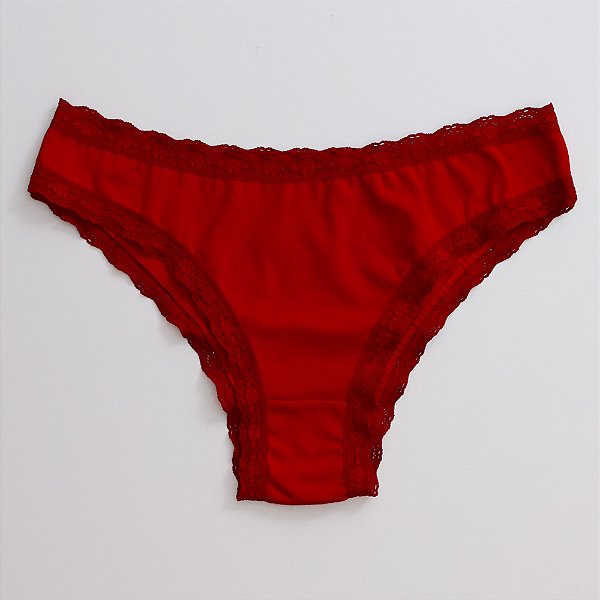 Calcinha De Algodão Tanga Boreale Vermelho 36-VE