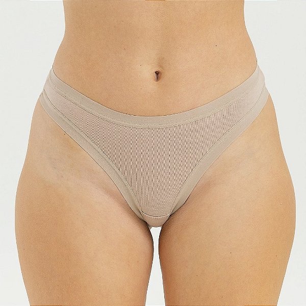 Calcinha Fio Dental de Algodão Encanto Chocolate 06-CH