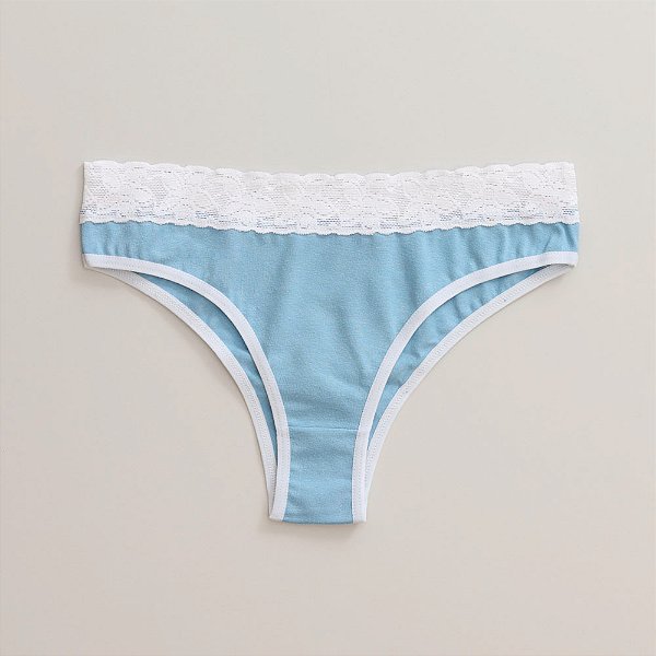 Calcinha de Algodão Tanga Renda Isabela Frozem 25-FR