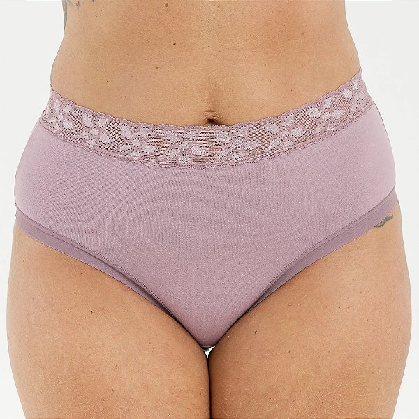 Calcinha De Algodão Tanga Alta Sofia Alvorada 16AL