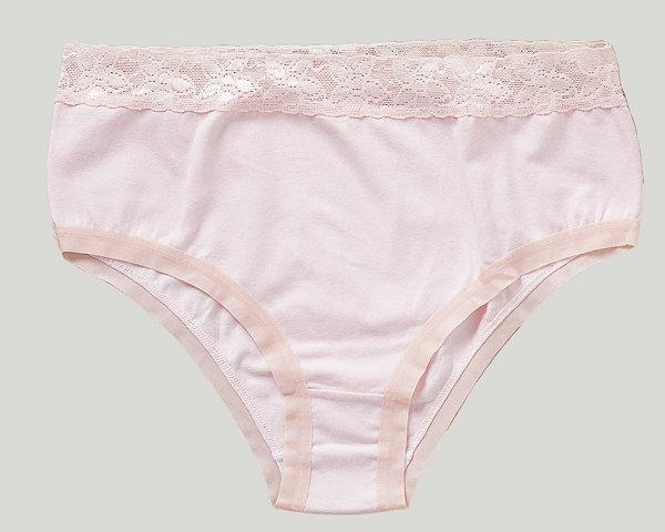 Calcinha De Algodão Tanga Alta Sofia Rosa Bebe 16BB