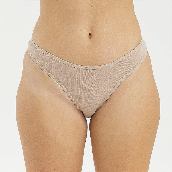 Calcinha de Algodão Tanga Biquini Chocolate 26-CH