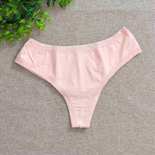 Calcinha De Algodão Fio Duplo Lia Rosa Bebe 51BB