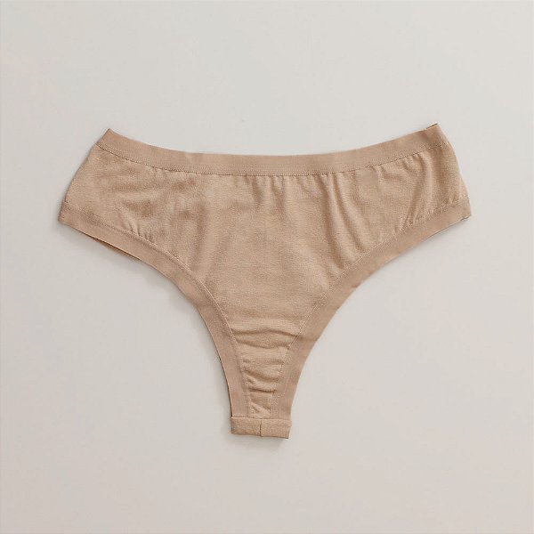 Calcinha De Algodão Fio Duplo Lia Chocolate 51-CH