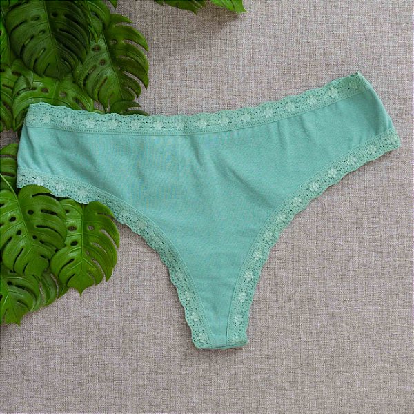 Calcinha De Algodão Fio Duplo Boreale Fabi Theos 82TH
