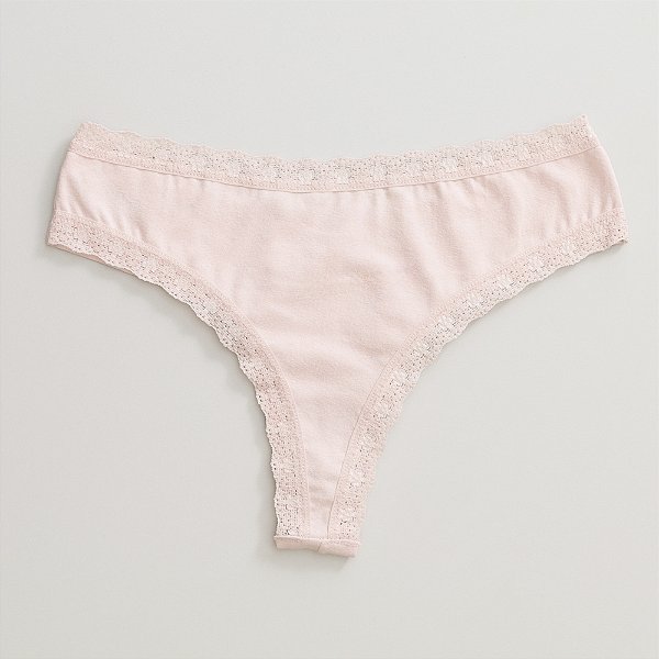 Calcinha De Algodão Fio Duplo Boreale Fabi Rosa Bebe 82-BB