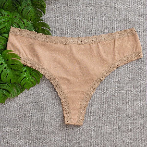 Calcinha De Algodão Fio Duplo Boreale Fabi Chocolate 82CH