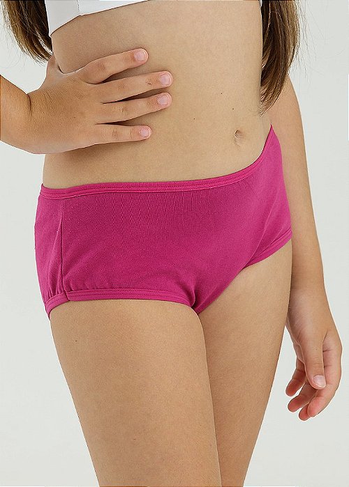 Kit de 5 Calcinhas de Algodão Infantil K5-22