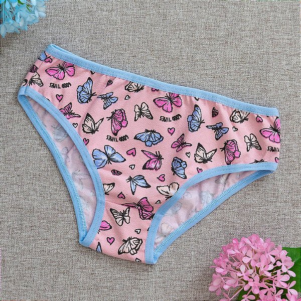 Kit de 5 Calcinha de Algodão Infantil Ária Estampado sortidas K5-20