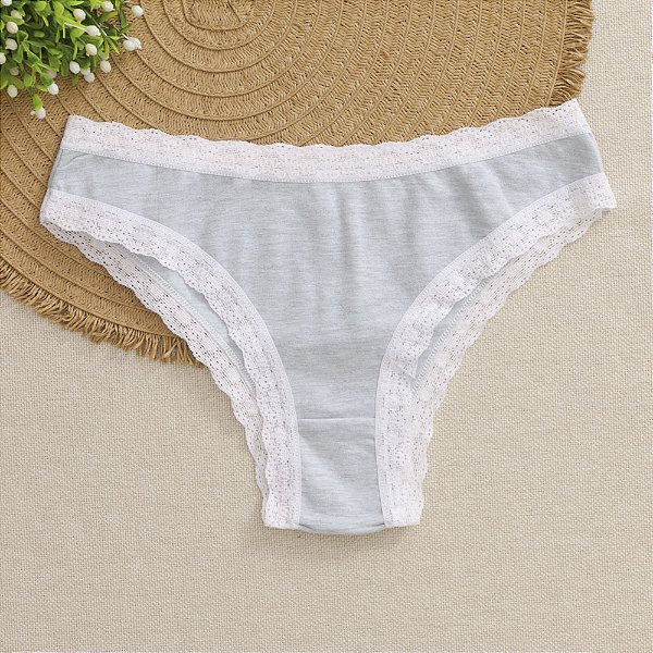 Calcinha De Algodão Tanga Boreale Especial Mescla Brenda Frozem 64-FR