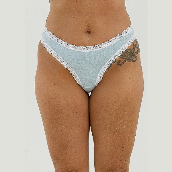 Calcinha De Algodão Fio Dental Boreale Especial Mescla Lara Frozem 65-FR