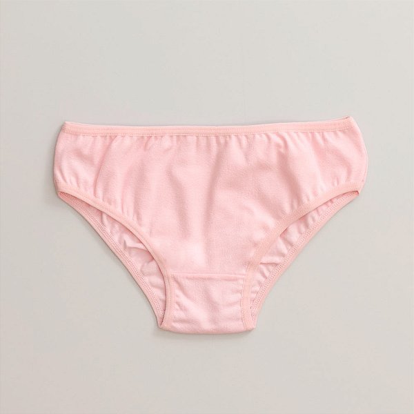 Calcinha de Algodão Infantil de Elástico Fechado Ária Rosa Bebe 21-BB