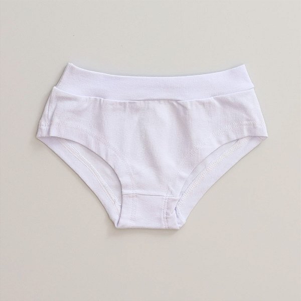 Calcinha de Algodão Infantil Rita Branco 71-BR