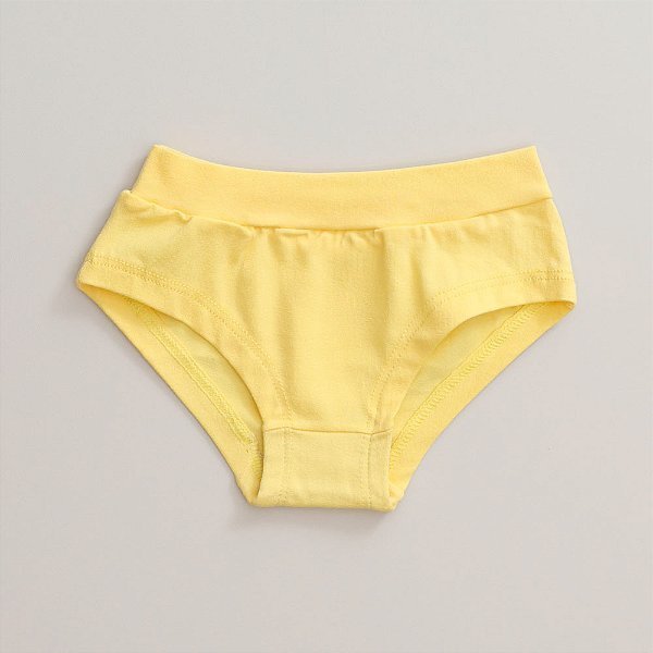 Calcinha de Algodão Infantil Rita Amarelo 71-AM