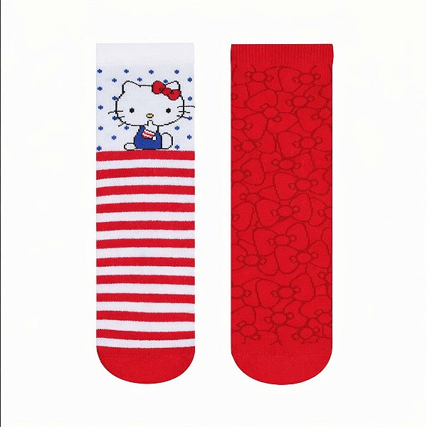 Meia Soquete Adulto Hello Kitty 750H