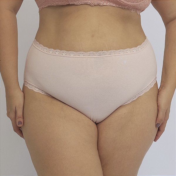 Tanga Alta Boreale Eduarda Plus Size Rosa Bebe 84-BB