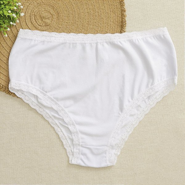 Tanga Alta Boreale Eduarda Plus Size Branco 84BR