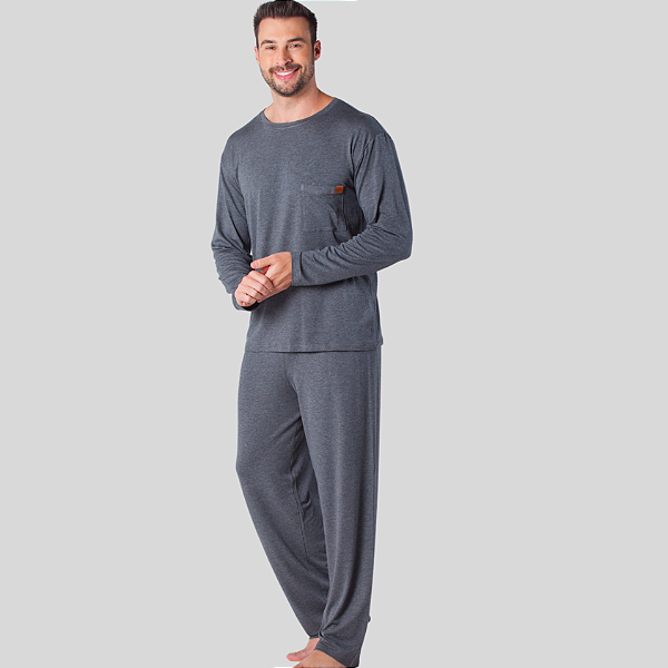 Pijama Masculino Essencial Mescla 6071