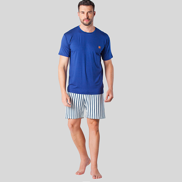 Pijama Masculino De Listras 6075