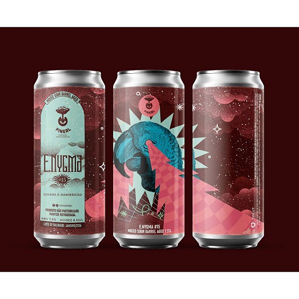 Cerveja Pineal - E.Nygma nº 15 - Goiaba e Manjericão