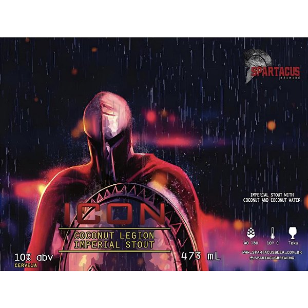 Cerveja Spartacus - Icon (Coconut Legion Imperial Stout)