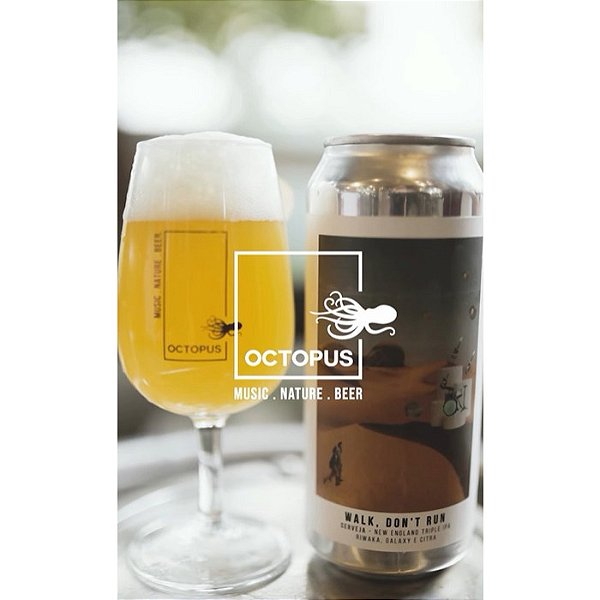 Cerveja Octopus - Lata WALK, DONT RUN