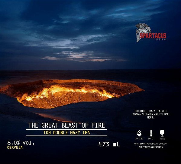 Cerveja Spartacus - The Great Beast of Fire