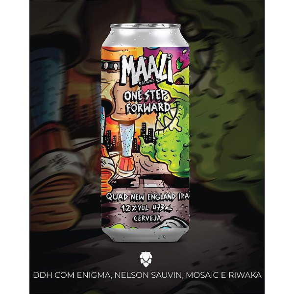 Cerveja Maali - One Step Forward - Quad NEIPA