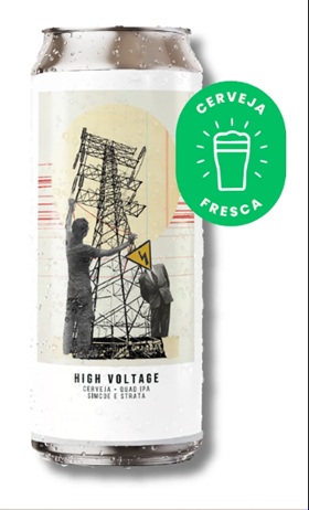 Cerveja Octopus - High Voltage (Quad IPA) Prussia Bier + Octopus - 473ml