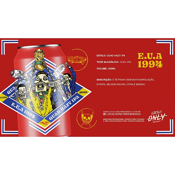 Cerveja Locals Only - EUA 1994