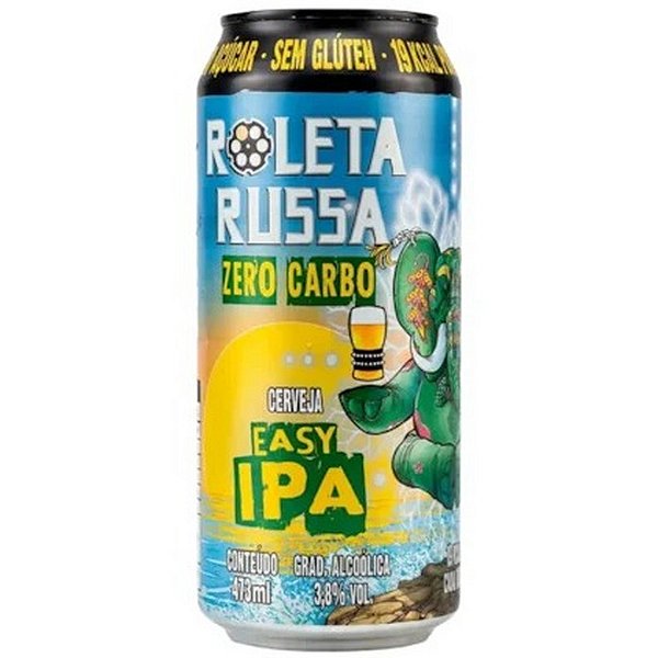 Cerveja Roleta Russa - Easy IPA - Zero Carb Sem Glúten Sem Açúcar