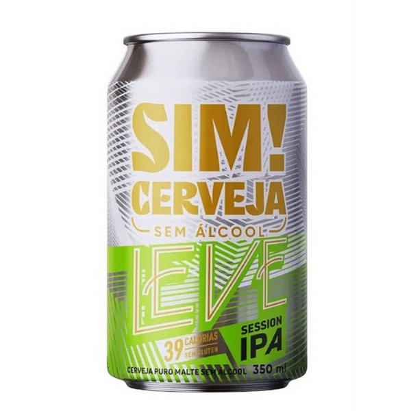 Cerveja Sim! SESSION IPA sem álcool e sem glúten