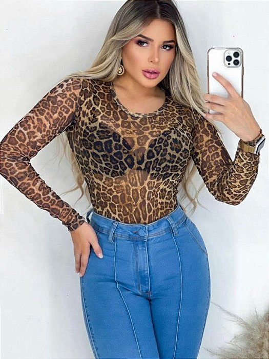 Body tule animal print - Body