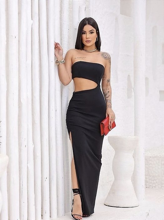 Vestido tomara que caia