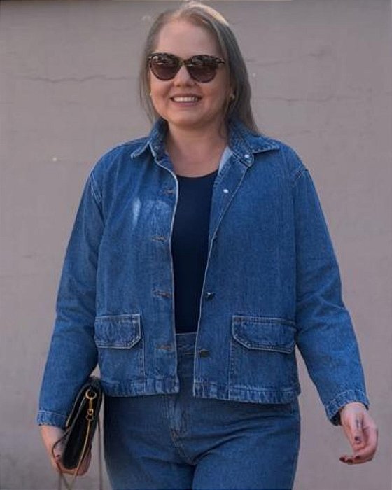 Camisa Utilitária Jeans Stone Godli