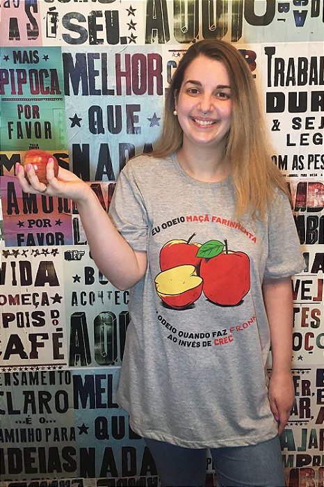 Camiseta Eu Odeio Maçã Farinhenta 🍎